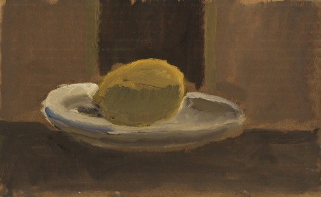 Gian Carozzi, Piatto con limone, 1983